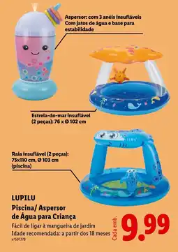 Lidl LUPILU Piscina/ Aspersor de Água para Criança promoção