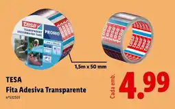 Lidl TESA Fita Adesiva Transparente promoção