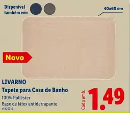 Lidl LIVARNO Tapete para Casa de Banho promoção
