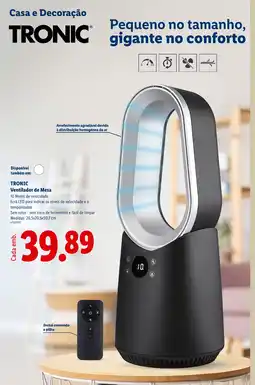 Lidl TRONIC Ventilador de Mesa promoção