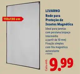 Lidl LIVARNO Rede para Proteção de Insetos Magnética 110x130 cm promoção