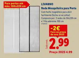 Lidl LIVARNO Rede Mosquiteira para Porta promoção