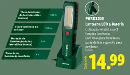 Lidl PARKSIDE Lanterna LED a Bateria promoção