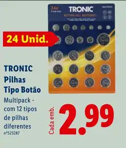 Lidl TRONIC Pilhas Tipo Botão promoção