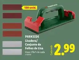 Lidl PARKSIDE Lixadora/ Conjunto de Folhas de Lixa promoção
