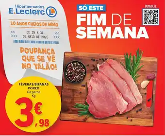 Fêveras/bifanas porco Da perna