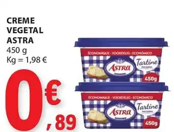 Creme vegetal astra