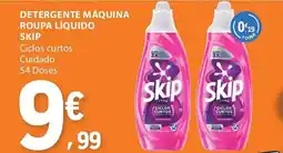 E.Leclerc Detergente máquina roupa líquido skip promoção