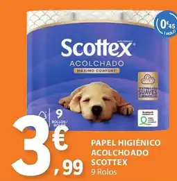 E.Leclerc Papel higiénico acolchoado scottex promoção