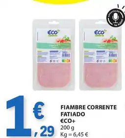 E.Leclerc Fiambre corrente fatiado €co+ promoção
