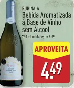 ALDI RUBINAIA Bebida Aromatizada à Base de Vinho sem Alcool promoção