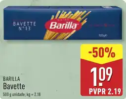 ALDI BARILLA Bavette promoção