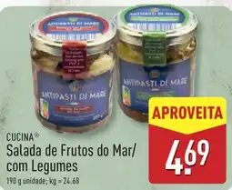 ALDI CUCINA Salada de Frutos do Mar/ com Legumes promoção