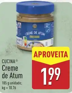 ALDI CUCINA Creme de Atum promoção
