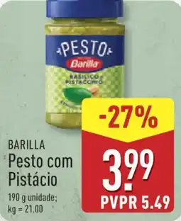 ALDI BARILLA Pesto com Pistácio promoção