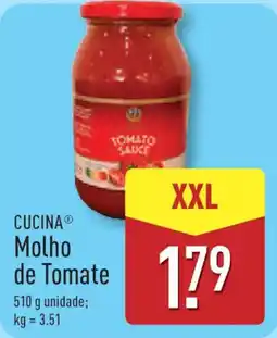 ALDI CUCINA Molho de Tomate XXL promoção