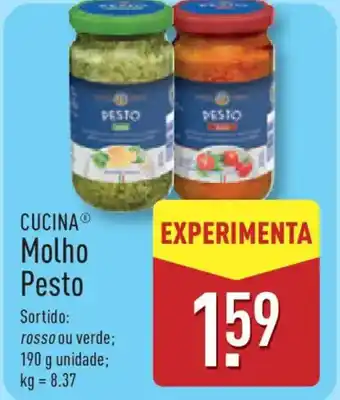 ALDI CUCINA Molho Pesto promoção