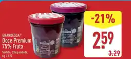 ALDI GRANDESSA Doce Premium 75% Fruta promoção