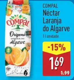 ALDI COMPAL Néctar Laranja do Algarve promoção