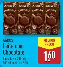 ALDI AGROS Leite com Chocolate promoção
