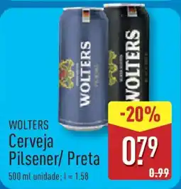 ALDI WOLTERS Cerveja Pilsener/Preta promoção