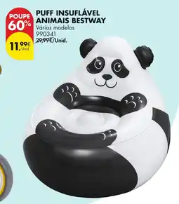 Pingo Doce Puff insuflável animais bestway promoção