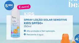 Pingo Doce Spray loção solar sensitive kids spf50+ promoção