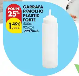 Pingo Doce Garrafa p/molho plastic forte promoção