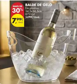 Pingo Doce Balde de gelo promoção