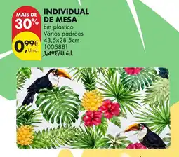Pingo Doce Individual de mesa promoção