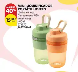 Pingo Doce Mini liquidificador portátil hoffen promoção