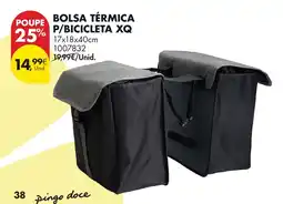 Pingo Doce Bolsa térmica p/bicicleta xq promoção