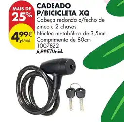 Pingo Doce Cadeado p/ bicicleta xq promoção