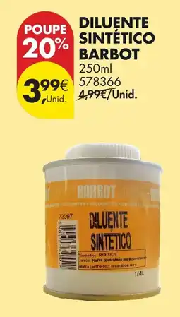 Pingo Doce Diluente sintético barbot promoção