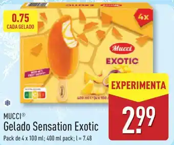 ALDI MUCCI Gelado Sensation Exotic promoção
