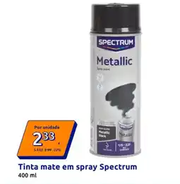 Action Tinta mate em spray Spectrum promoção