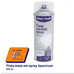 Action Tinta mate em spray Spectrum promoção