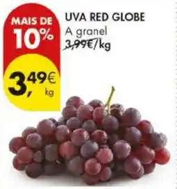 Pingo Doce Uva red globe a granel promoção