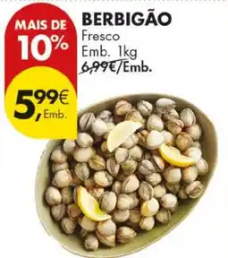 Pingo Doce Berbigão fresco promoção