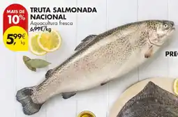 Pingo Doce Truta salmonada nacional promoção