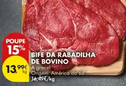 Pingo Doce Bife da rabadilha de bovino promoção