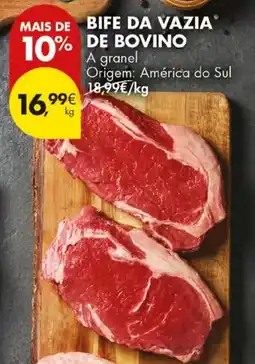 Pingo Doce Bife da vazia de bovino promoção