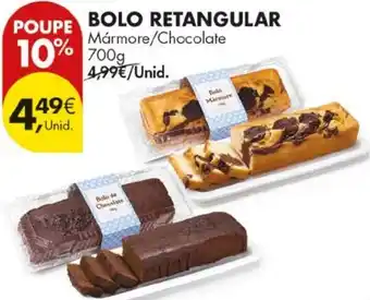 Pingo Doce Bolo retangular promoção