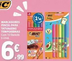 E.Leclerc Marcadores pincel para tatuagens temporárias promoção