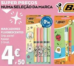 E.Leclerc Marcadores fluorescentes promoção