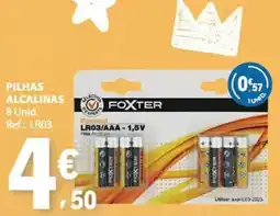 E.Leclerc Pilhas alcalinas promoção