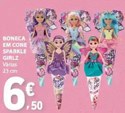 E.Leclerc Boneca em cone sparkle girlz várias 23 cm promoção