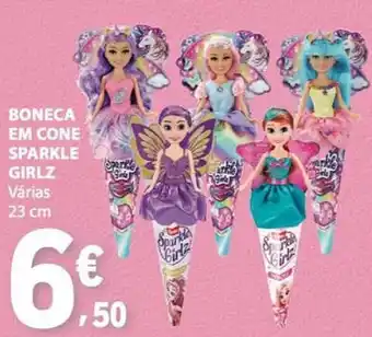 Boneca em cone sparkle girlz várias 23 cm