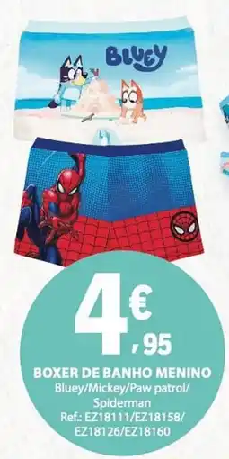 E.Leclerc Boxer de banho menino promoção