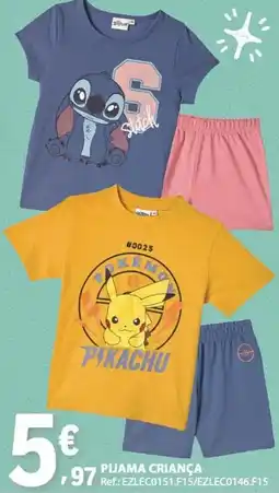 E.Leclerc Pijama criança promoção